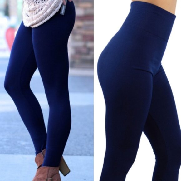 C.C. Boutique Pants & Jumpsuits Nwt High Waist Navy Blue Yoga Pants